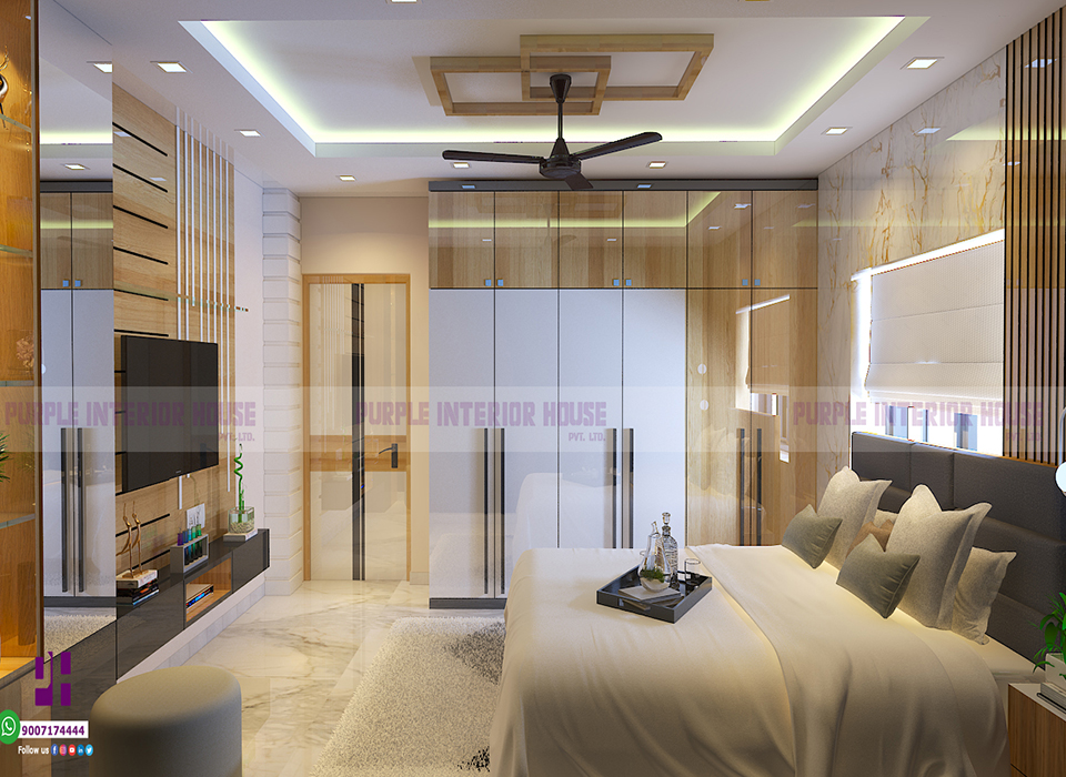 Bed room interior design in Kolkata