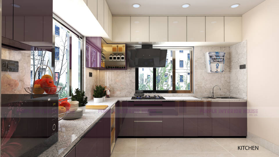 Modular Kitchen Design - Purple Interior House Pvt Ltd