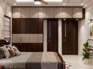 Luxury living room interior with neutral colors and modern décor