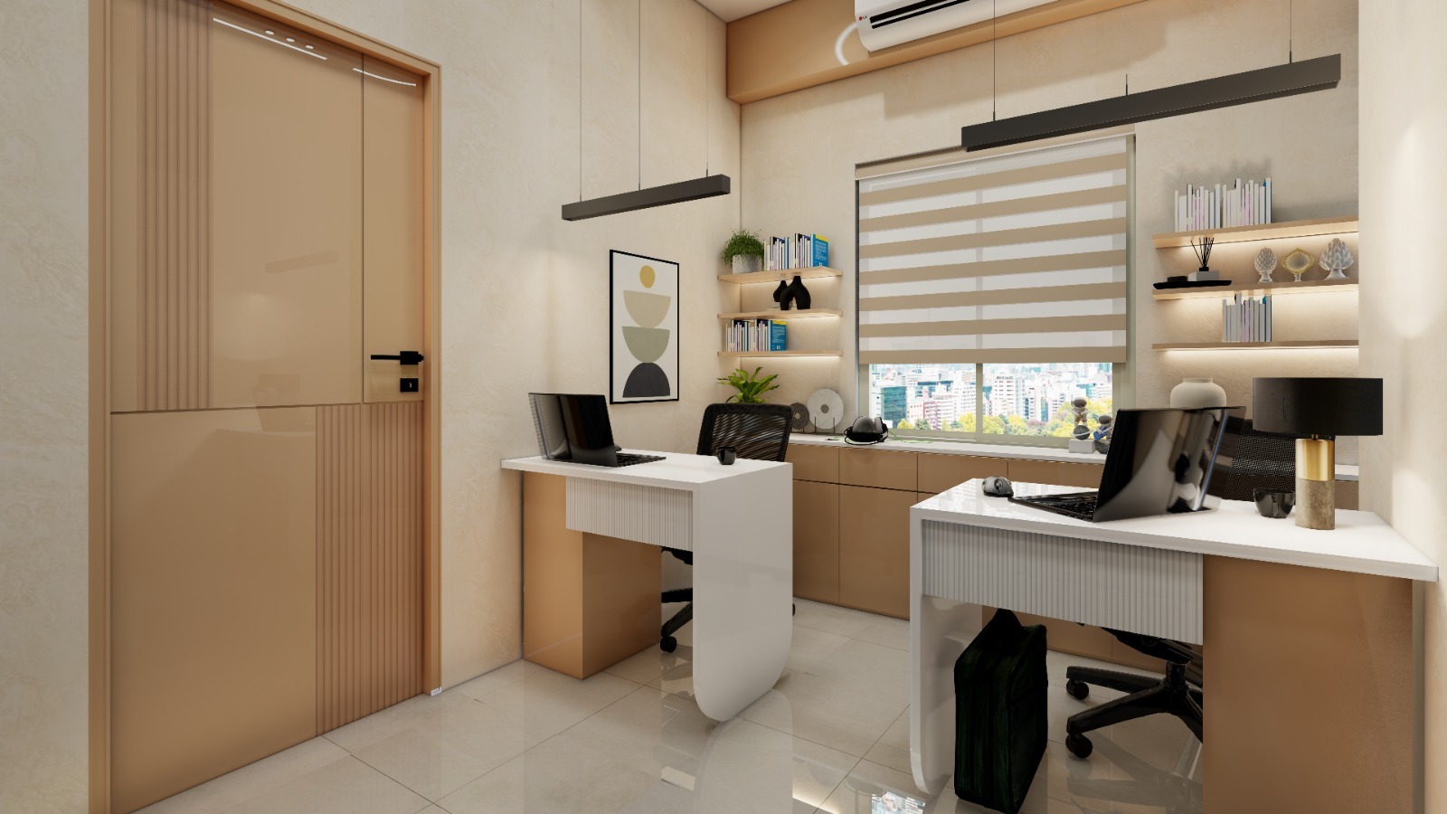 Small home office room design